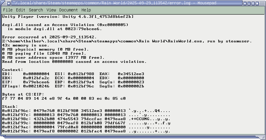 unity native crash log