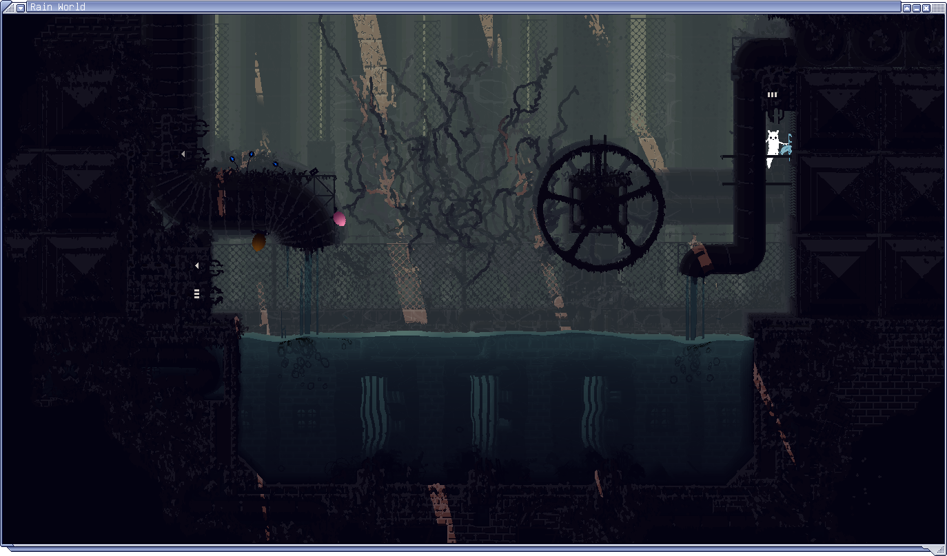 survivor in industrial pool room