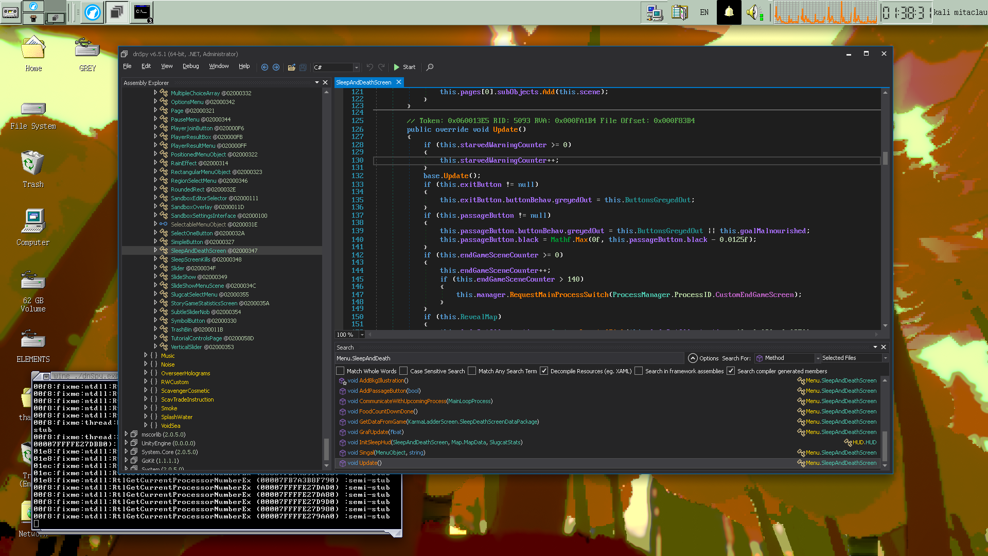 dnspyex running in wine