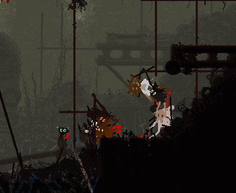 survivor on the wastes toll, surrounded by very excited scavs