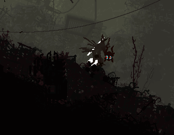 a very polite looking scav stepping directly on survivor