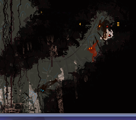 a bunch of scavs near a pipe exit, looking extremely concentrated